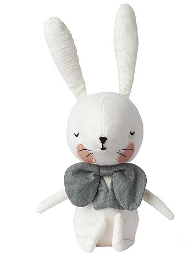 Белый кролик с бантиком 18 см Bon Ton Toys - 7121229980348 - Фото 1