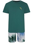 Комплект из футболки и шорт с принтом тай-дай - 3024519273660