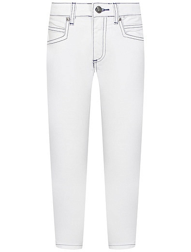Белые джинсы с контрастной строчкой Daniele Alessandrini - 1164519271449 - Фото 1