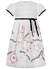 Хлопковое платье розовым принтом - 1051209980104