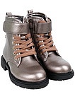 Серебристые ботинки из экокожи - 2034509186994