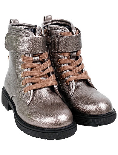 Серебристые ботинки из экокожи GIOSEPPO - 2034509186994 - Фото 1