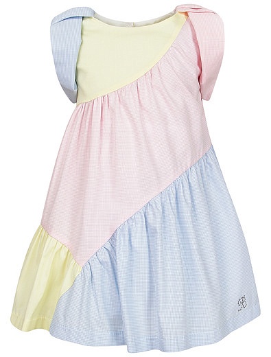 Хлопковое платье пастельных цветов Balloon Chic - 1054609375648 - Фото 1