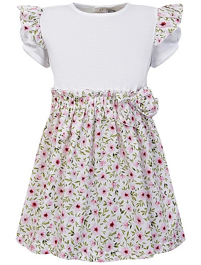 Хлопковое платье с цветочным принтом Aletta - 1054609172780 - Фото 1