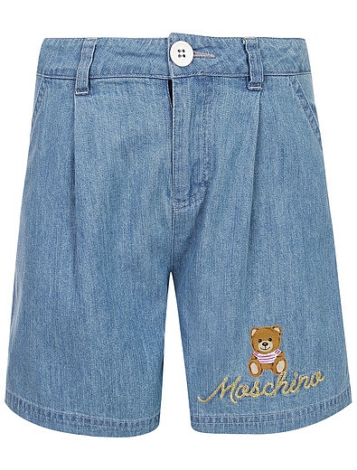 Комплект из футболки и джинсовых шорт Moschino - 3024509374551 - Фото 3