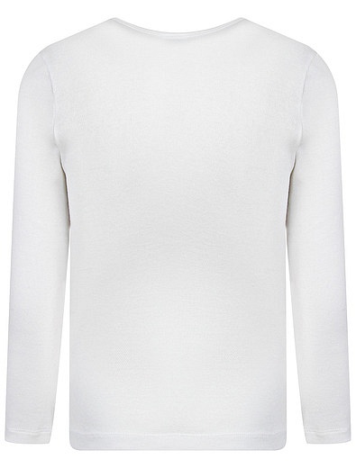 Белая футболка с длинным рукавом Sanetta - 4524529180211 - Фото 2
