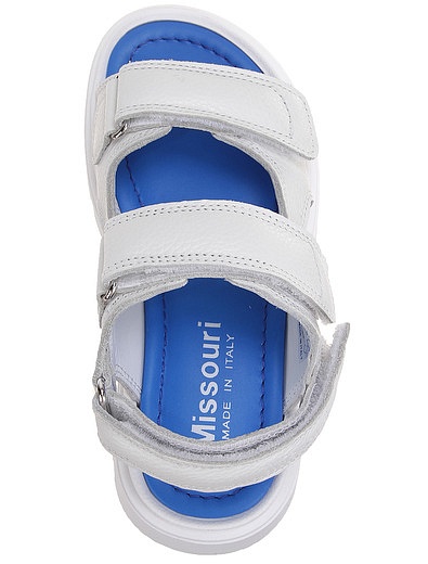 Белые кожаные сандалии Missouri - 2074519373687 - Фото 4