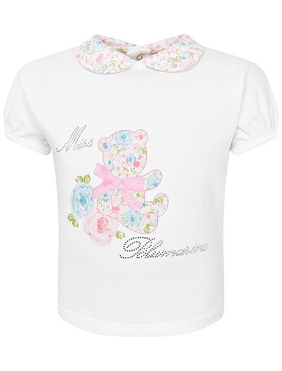 Комплект из футболки и шорт Miss Blumarine - 3024509071467 - Фото 3