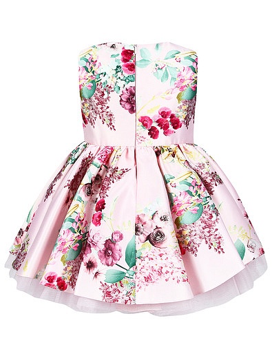Розовое платье с цветочным принтом David Charles - 1052609870507 - Фото 4