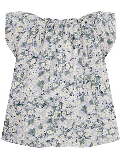 Комплект из блузы с цветочным принтом и брюк Il Gufo - 3024509274400 - Фото 6