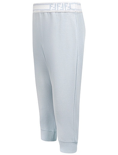 нежно-голубые спортивные брюки Fendi - 4244529170936 - Фото 2