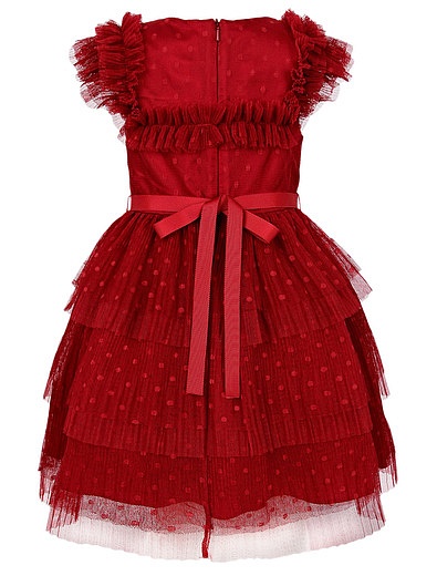 Красное платье с многослойной юбкой David Charles - 1054609181201 - Фото 2