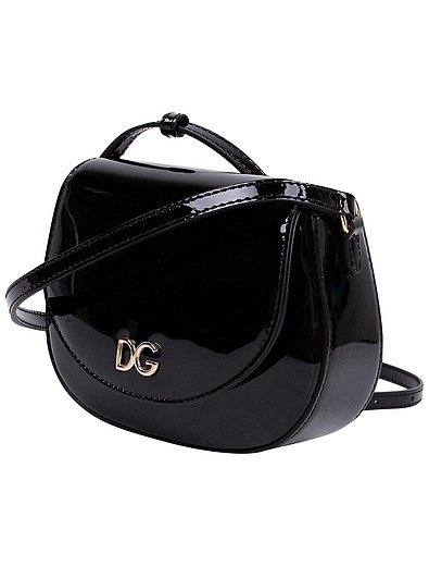 Лакированная сумка с лого Dolce & Gabbana - 1204508080307 - Фото 3