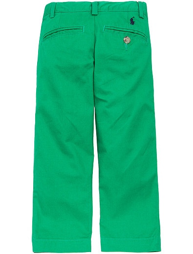 Брюки зеленые прямого кроя Ralph Lauren - 1082219570535 - Фото 3