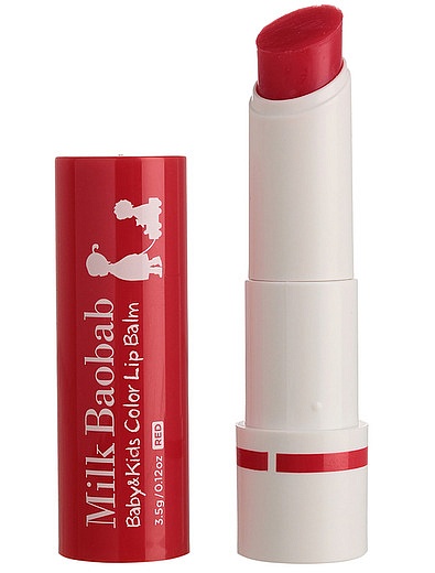 Детский бальзам для губ MilkBaobab Baby&amp;Kids Color Lip Balm Red 3,5гр MILK BAOBAB - 6804528180091 - Фото 2