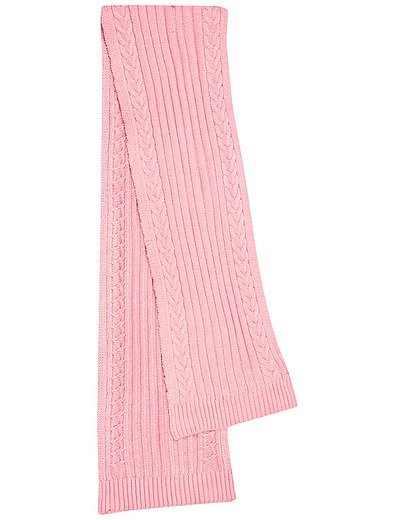 Комплект из шапки, шарфа и перчаток розового цвета Mayoral - 3004508180254 - Фото 6