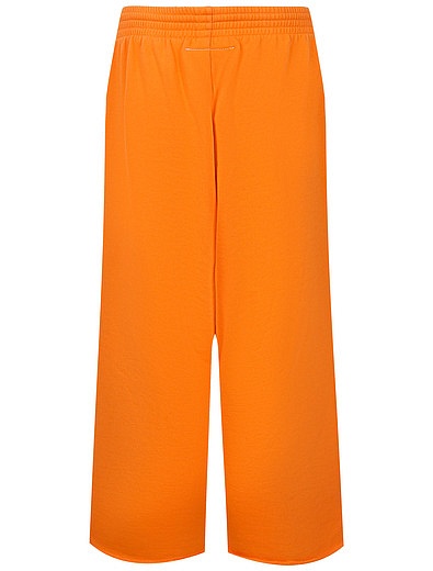 Оранжевые спортивные брюки свободного кроя MM6 Maison Margiela - 4244529270162 - Фото 3