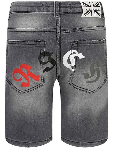Серые джинсовые шорты JOHN RICHMOND - 1414619376255 - Фото 2