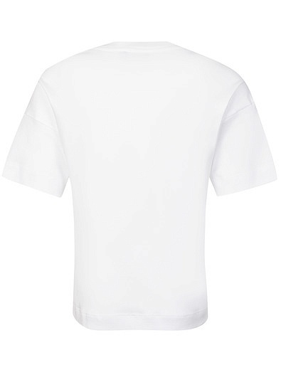Белая футболка с карманом SILVER SPOON - 1134519416485 - Фото 5