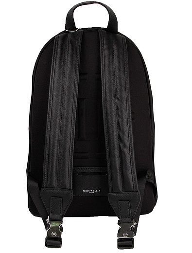Черный рюкзак с логотипом Philipp Plein - 1504518070108 - Фото 4