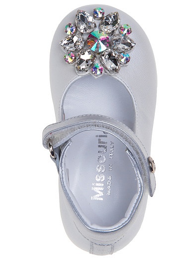 Белые туфли с кристаллами Missouri - 2011209780066 - Фото 4