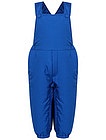 синие утепленные брюки - 1604519081100