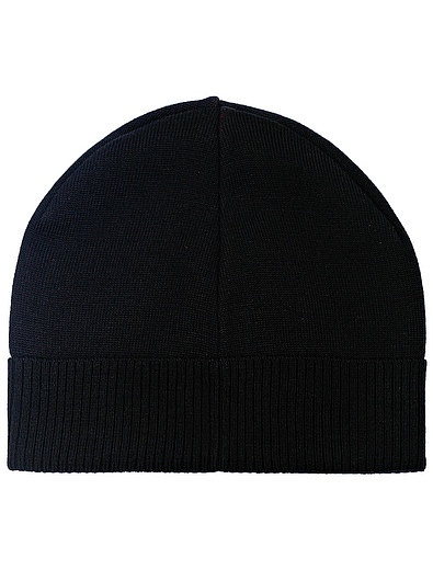 Чёрная шапка с контрастным логотипом №21 kids - 1354528180010 - Фото 4