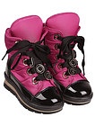 Розовые ботинки со шнуровкой - 2032609980085