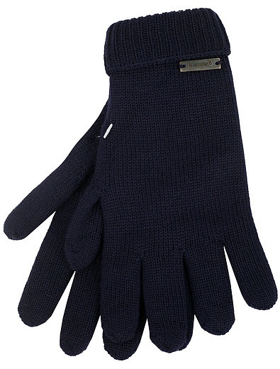 Синие перчатки из шерсти Il Trenino - 1194529180400 - Фото 1