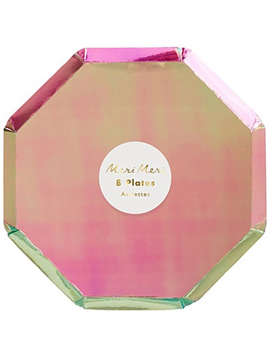 Набор розовых одноразовых тарелок 8 шт. Meri Meri - 2294520080422 - Фото 2