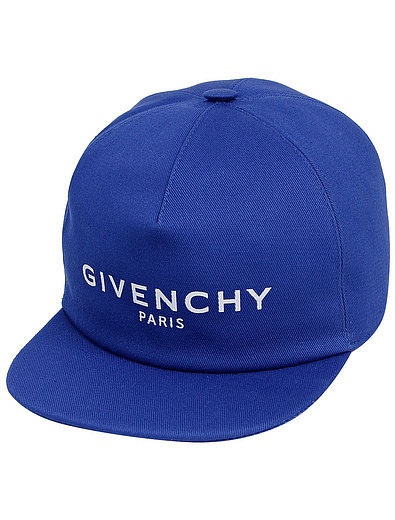 Синяя кепка с принтом логотипа GIVENCHY - 1181419070057 - Фото 1