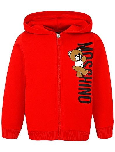 Красный спортивный костюм с логотипом Moschino - 6004529410504 - Фото 4