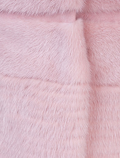 Розовая шуба из меха норки Yves Salomon - 1732608781409 - Фото 3