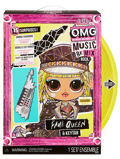 Кукла OMG Remix Rock-  Fame Queen and Keytar L.O.L. - 7114509270161 - Фото 2