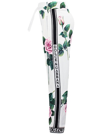 Костюм спортивный с принтом тропические розы Dolce & Gabbana - 6004509070087 - Фото 9