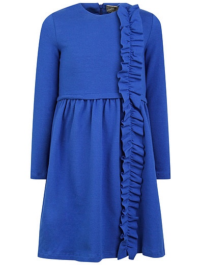 Синие Платье с оборкой Il Gufo - 1051409880198 - Фото 1