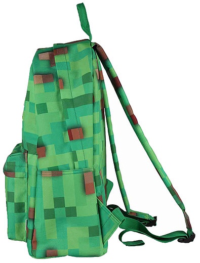 Зелёный Рюкзак Funny square с пикселями Upixel - 1504528080319 - Фото 3