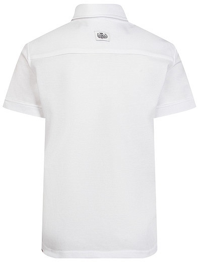 Белая трикотажная рубашка с коротким рукавом SILVER SPOON - 1014519383263 - Фото 6