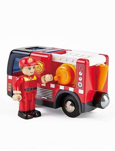 Пожарная машина с сиреной Hape - 7134529180868 - Фото 2