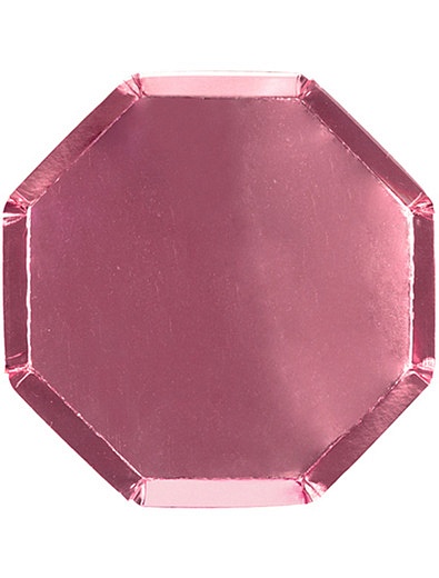 Набор розовых одноразовых тарелок 8 шт. Meri Meri - 2294520080446 - Фото 1