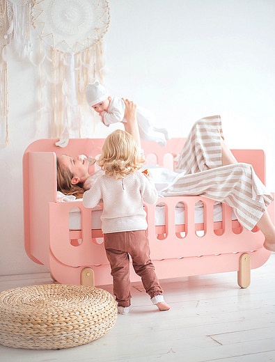 Розовая детская кроватка Just 2.5 Baby Chipak - 5024500170013 - Фото 2