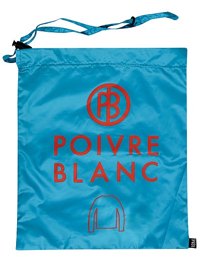 Синяя термофутболка с принтом логотипа POIVRE BLANC - 1701429980056 - Фото 3