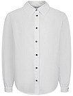 Белая блуза из бамбуковой вискозы - 1034509280419