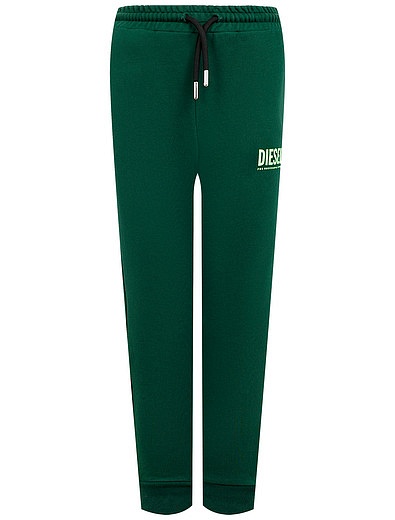 зелёные спортивные брюки Diesel - 4244529280239 - Фото 1