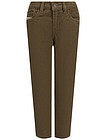 Вельветовые брюки цвета хаки - 1084519380371