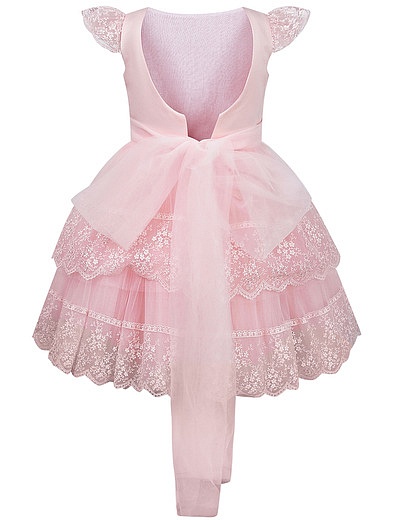 Розовое платье с кружевом ENN`STORE - 1054500080191 - Фото 2