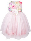 Платье с цветочным принтом и пышной юбкой - 1052509970321