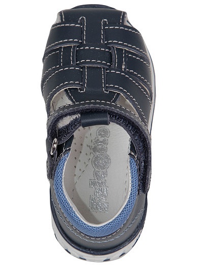 Синие сандалии с плетением Falcotto - 2074529170511 - Фото 4