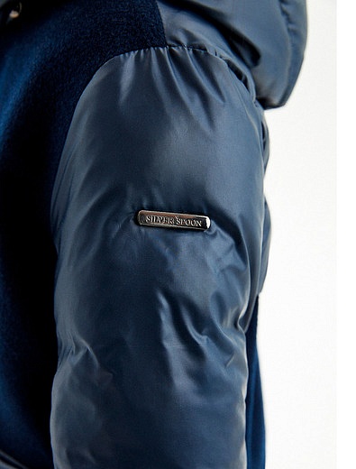 Комбинированное пальто на молнии SILVER SPOON - 1124509280905 - Фото 5