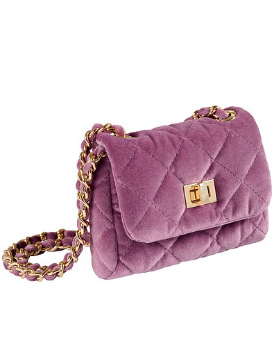 Фиолетовая сумка из бархата Milledeux - 1204500370079 - Фото 1